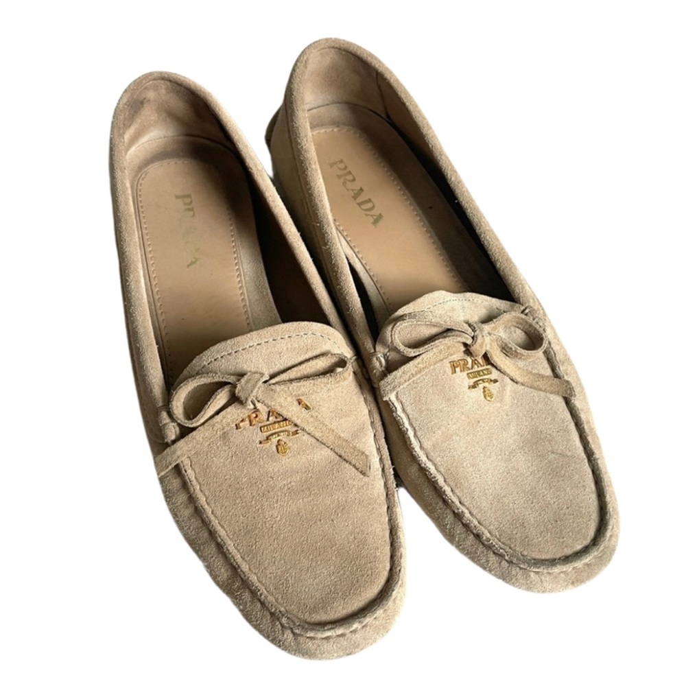 Prada Suede Loafers | Camel Color | Size 8.5 or 38.5